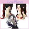 Anime-inspired Black Dead Mule Cosplay Wig Medium Length High-temperature Fiber