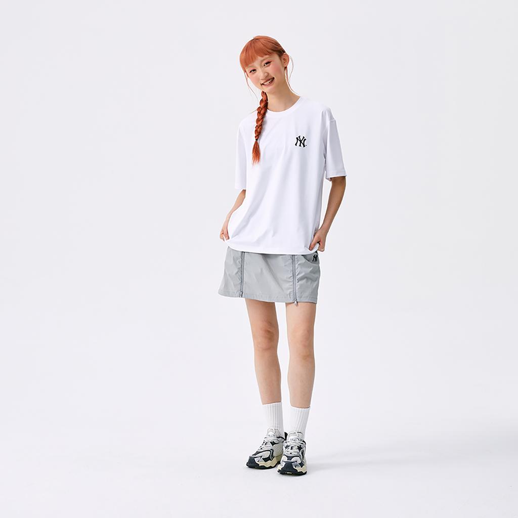 New MLB New York Yankees Basic Collection SS25 T Shirt Unisex Standard White 3ATSB0853-50WHS