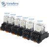 Relay MY4P HH54P MY4NJ Coil General DPDT Micro Mini Electromagnetic Relay Switch with Socket Base LED AC 110V 220V DC 12V 24V Relays 5