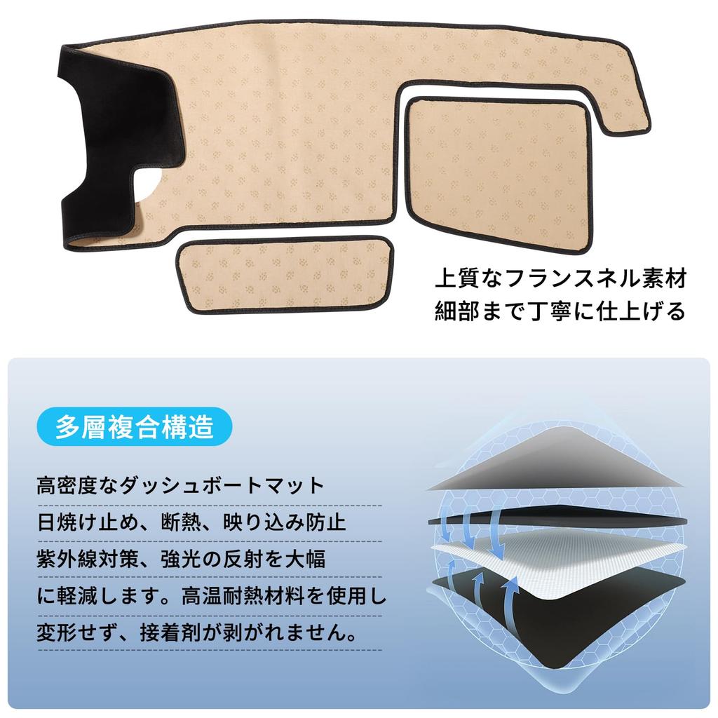 ZUNDUO Suzuki Custom MK54S MK94S Dedicated Dashboard Mat Dashboard Cover November 2023 Present Protective Mat Car Interior Parts Sun Protection UV