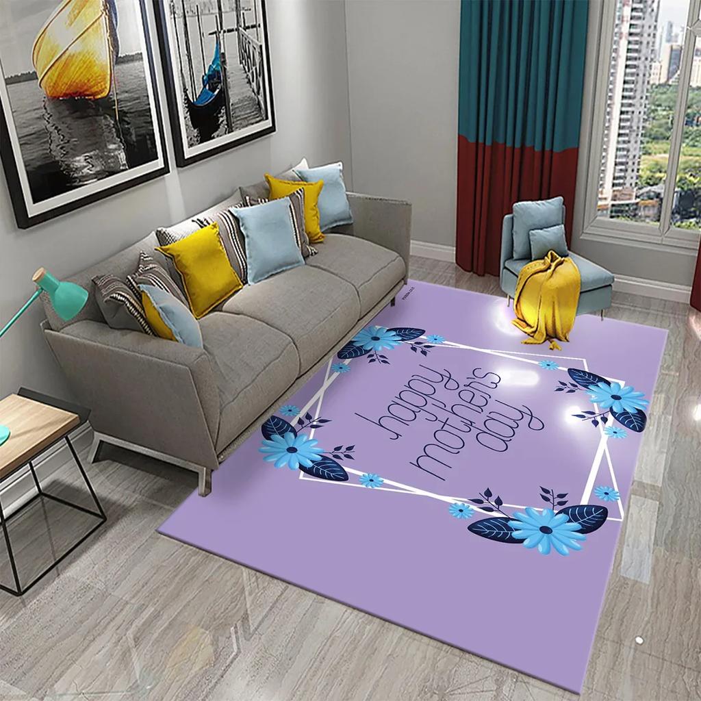 Mother's Day Carpet for Kitchen Bathroom Entrance Non-slip Carpet Living Room Bedroom Decor Rug Mother's Day Gift Festival Gifts