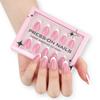 30 pieces of high-end wearing nail simple French white manicure fake nail European and American short nail film