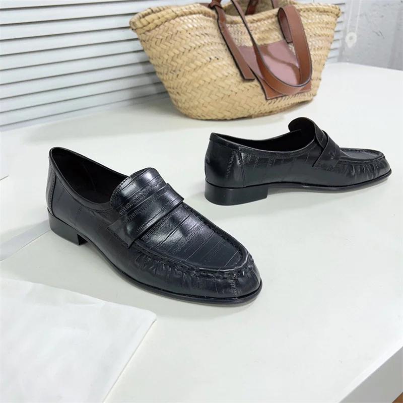 

Высококачественные женские мокасины из натуральной кожи черного, абрикосового и золотого цвета, плоские туфли Femlae с круглым носком, повседневные туфли для ходьбы, женские, Zapatos Mujer 40 чёрный