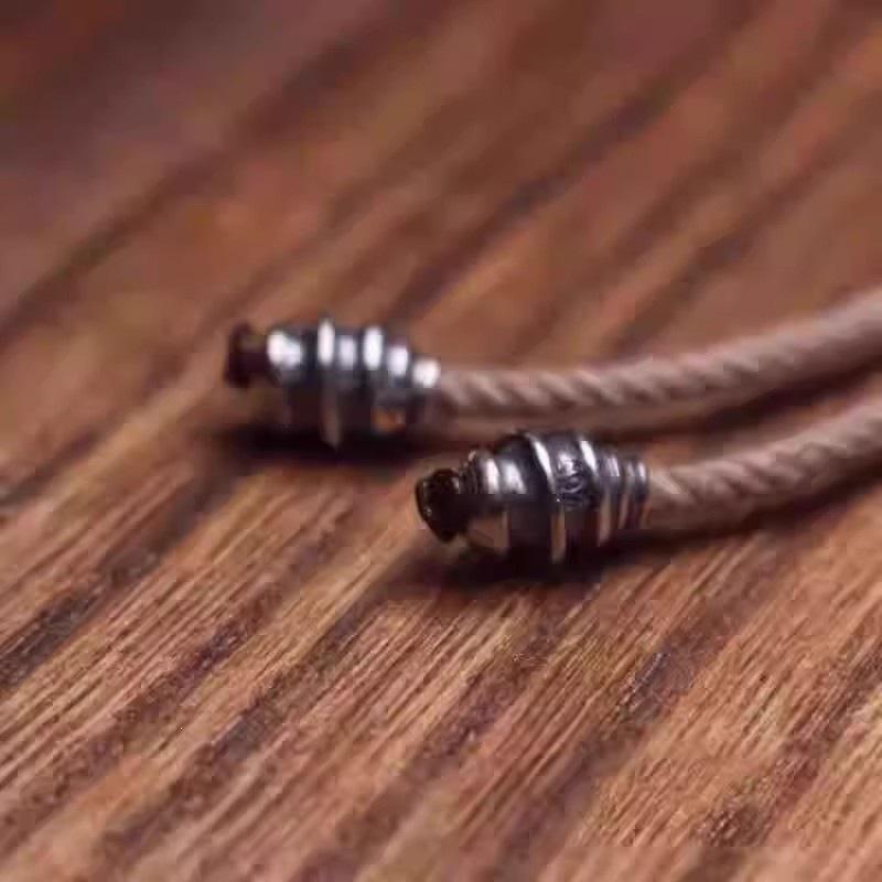 Antique-Style Spiral Torque Beads: Wengwan Moon-Star Passion Fruit Seed Bracelet Pair, DIY Spacer Accessories.