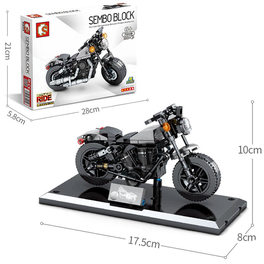 Motocross Building Blocks Toy Children Educational Assembled Off-road Racing Motorcycle Toys