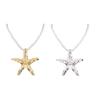 Handcraft Starfish Necklace for Girls Adjustable Rope Chain Oceanics Theme Jewelry Beachwear Fashion Jewelry