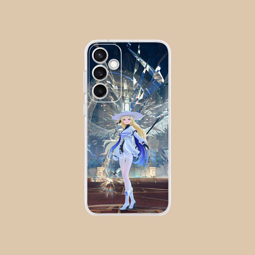Wuthering Waves Phoebe Phone Case for Samsung Galaxy S25 S24 S23 S22 S21Plus FE Ultra Clear Colorful Cover Pretty Cover