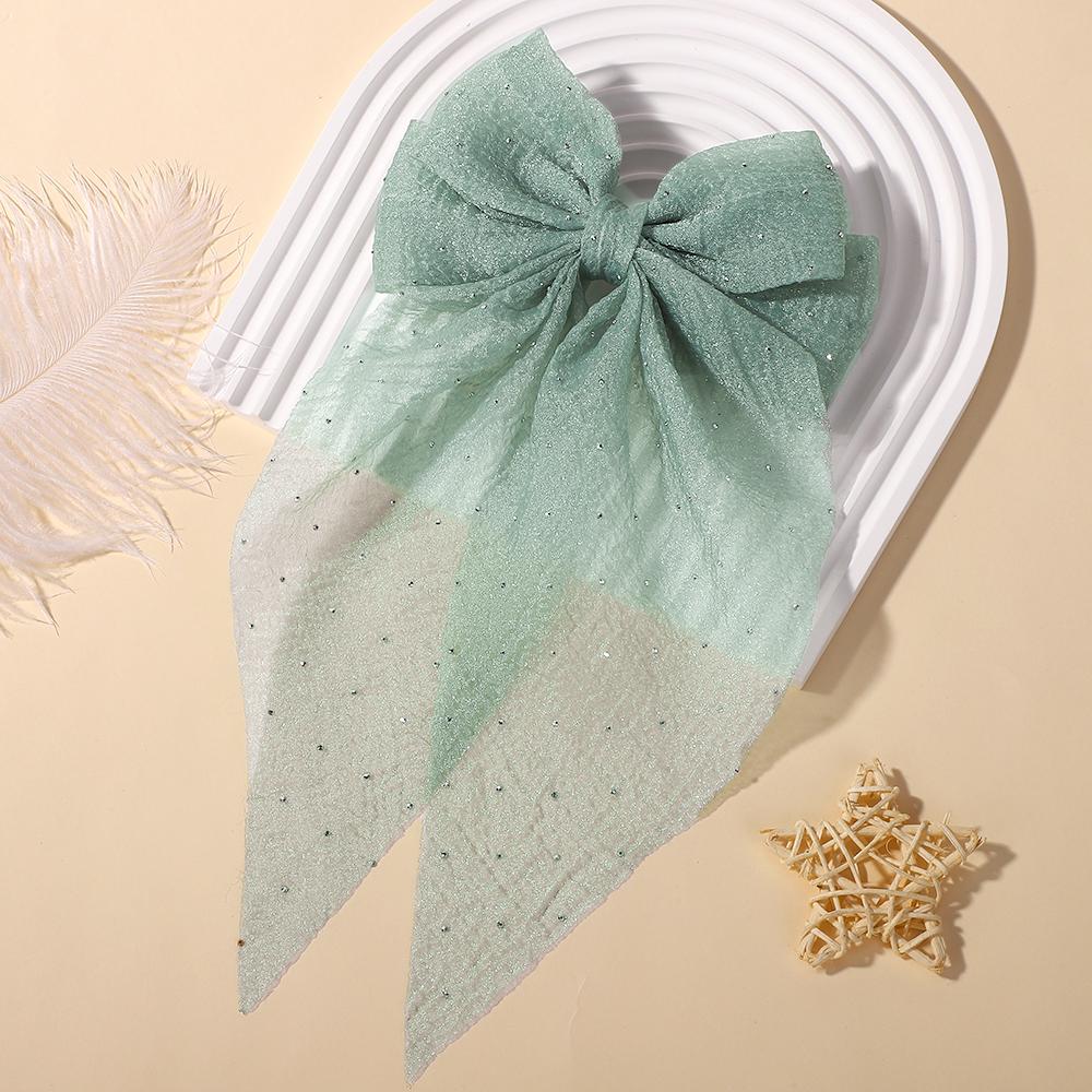 

BABY BOWS Elegant Large Bow Ribbon Hair Clip Women Fashion Simple Satin Spring Clip Ponytail Bow Hairpin Girls Hair Accessories