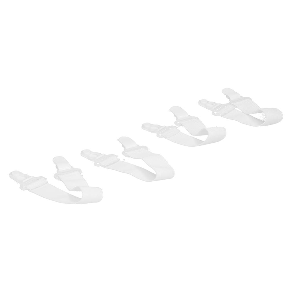 4PCS Bed Sheet Grippers Adjustable Elastic Straps Fixing Clips Holder Bed Mattress FastenersWhite