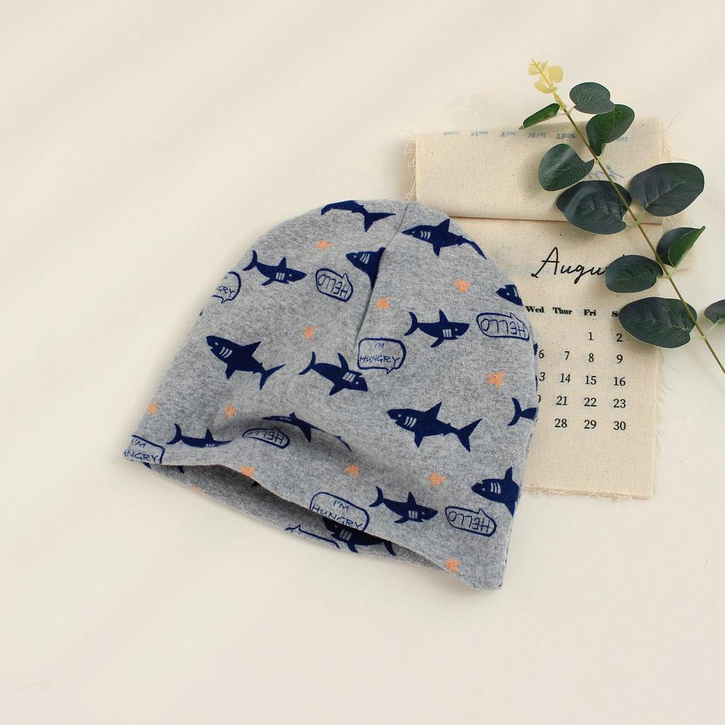 Babymütze aus reiner Baumwolle zum Schutz der Fontanelle - Süßes Prinzessinnen-Design, Doppellagig für Frühling, Herbst und Winter