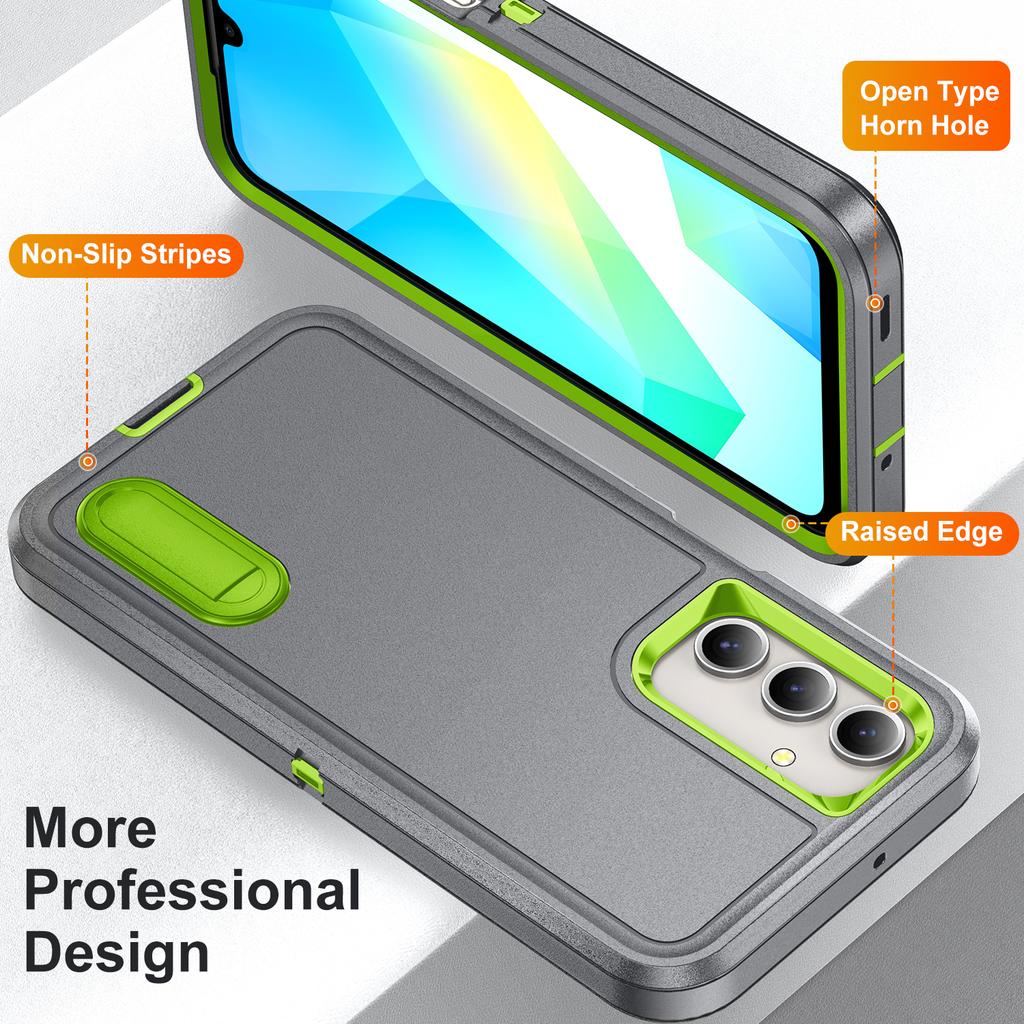 For Samsung A17 5G 4G Fall Protection Hard Armor Case for Samsung Galaxy A17 5g Galaxya17 A 17 Kickstand Phone Cover
