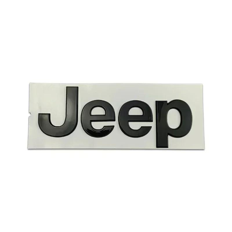 For Jeep For JEEP Wrangler Grand Cherokee Compass Renegade JK JL Patriot Rubicon Rear Trunk Decals  ABS Car Front Hood
