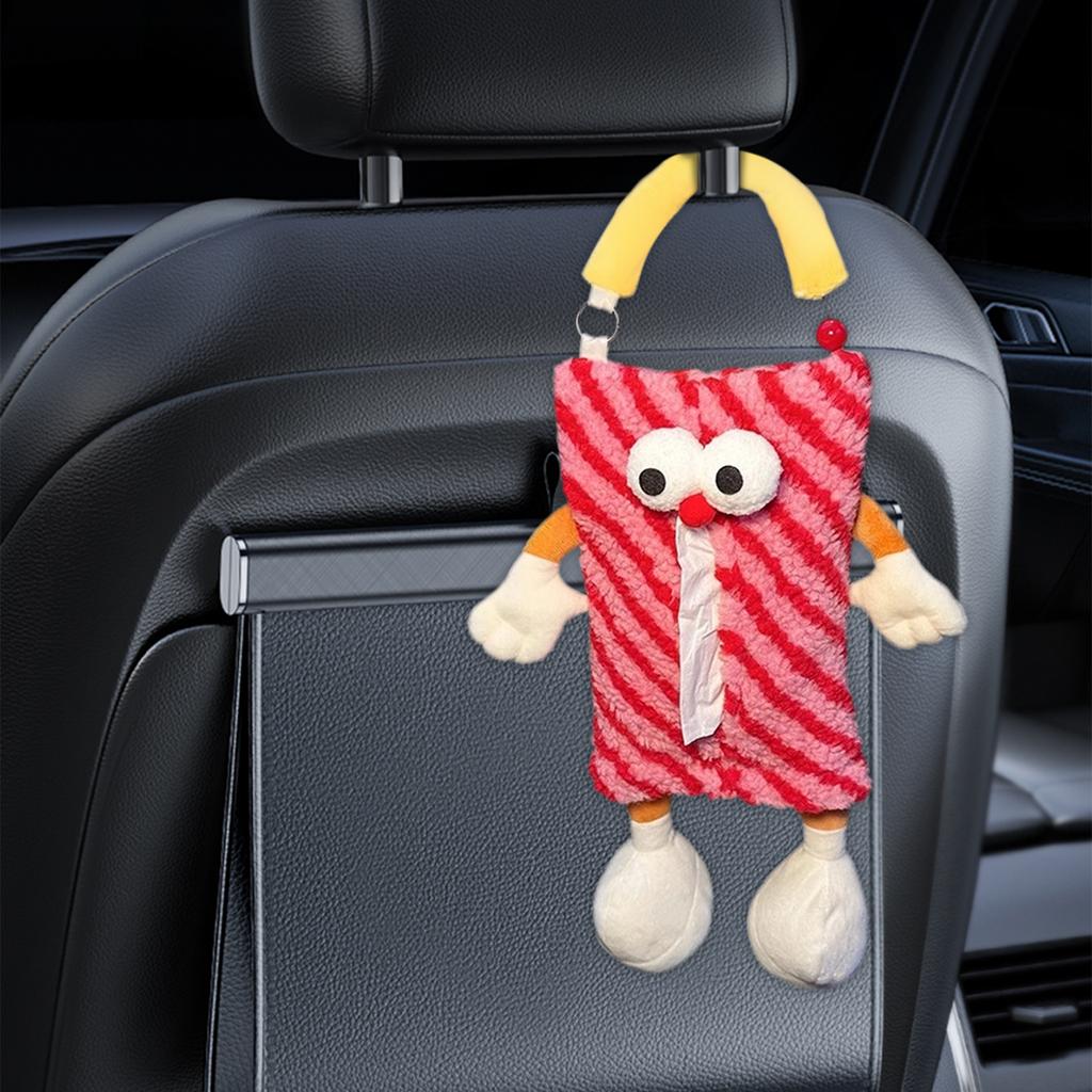 Car Trash Can And Tissue Box Combo, In-car Storage Bucket, Hanging Umbrella Storage, Cartoon And Quirky