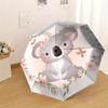 1pc Koala Flowers Pattern Umbrella  Automatic Opening and Closing Umbrella, High Quality Umbrella, Ideal Gift for Her 264