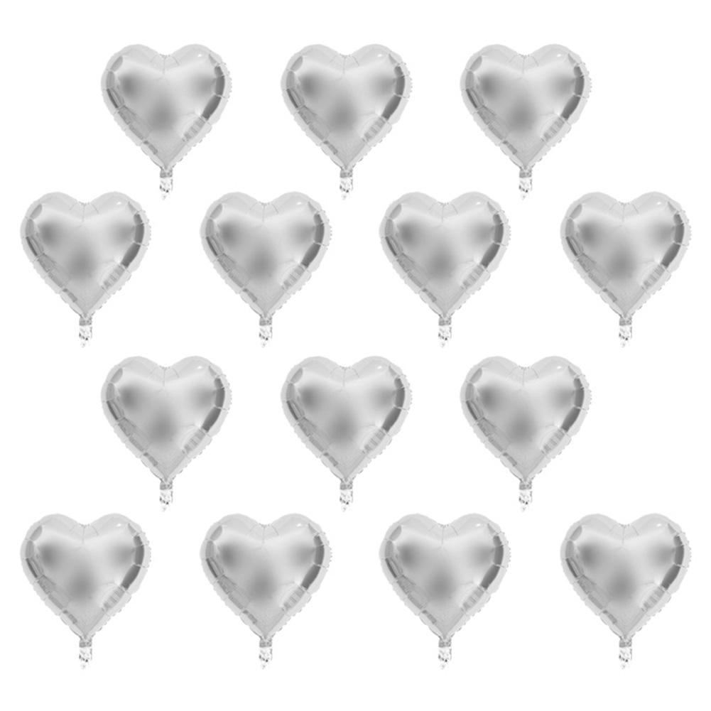 10pcs 10\" Heart Aluminum Foil Balloons Party Wedding Birthday Decor