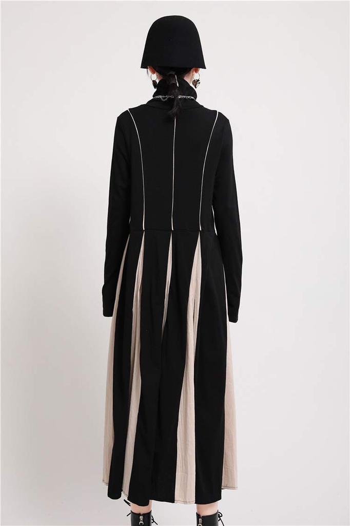 Long Long Inner One [Mouhoukyo] Women's Dress, Sleeve, Figure-Flattening, Slimming, Dress, Fall/Winter (Color Shown, Size)