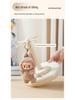 Labubu Charm Music Rotating Display Box: Transparent Plush Doll Figurine Storage Stand