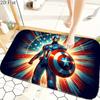 1pc Flannel Rug Marvel Superheroes Bathroom Mat, Multiple Sizes, Multi-functional for Daily Use, Suitable for Bathroom, Entran