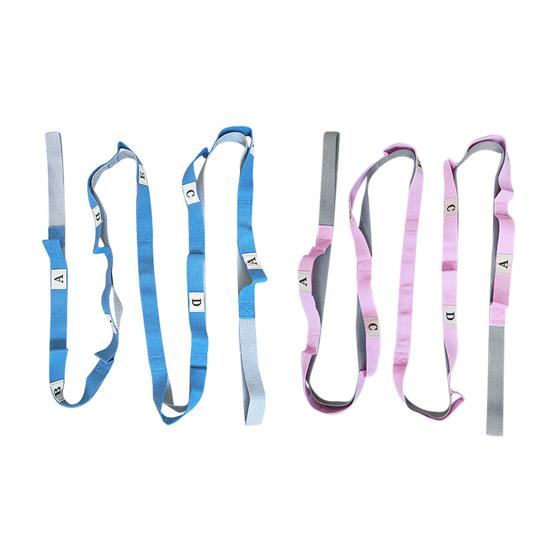 Yoga Stretching Strap with Multi-Loop Wear-resistant Non-Elastic Physical Therapy Stretch Band Leg Stretch Strap