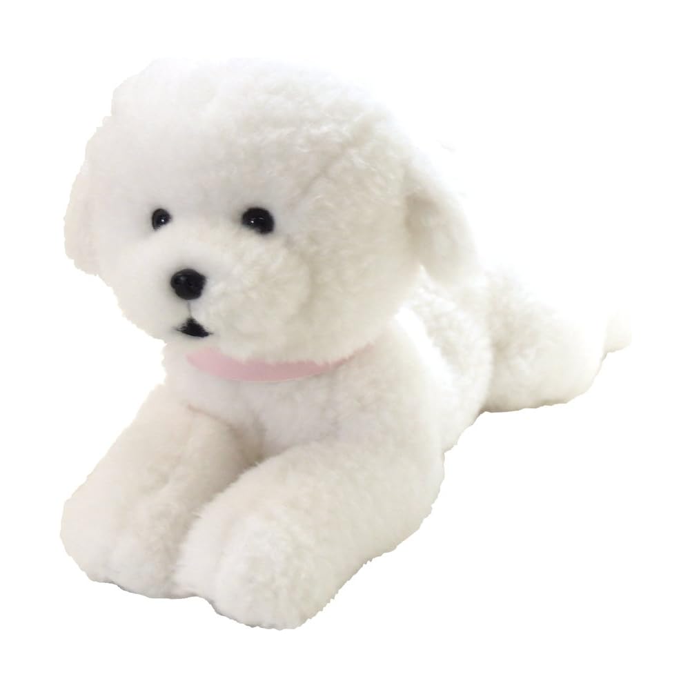 Hizawanko Bichon Frise Plush Toy Small Soft Stuffed Animal 30cm