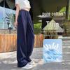 Women's 2024 Fleece-Lined Sports Sweatpants: Drape, Narrow, Slimming Straight, and Wide Leg Styles for Spring & Autumn