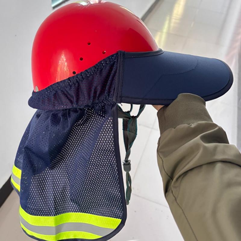 Summer Construction Site Work Standard Safety Helmet Sun Protection Duck Tongue Style Large Brim Sun Protection Hat