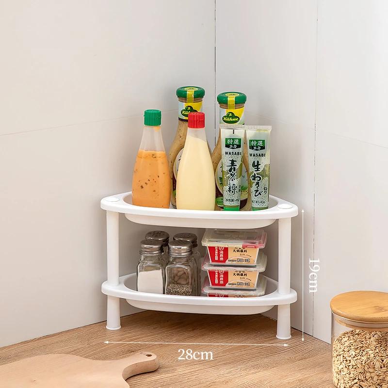 

Творческий многофункциональный съемный настольный стеллаж 2/3 уровня кухонная полка для специй угловой органайзер для хранения инструментов