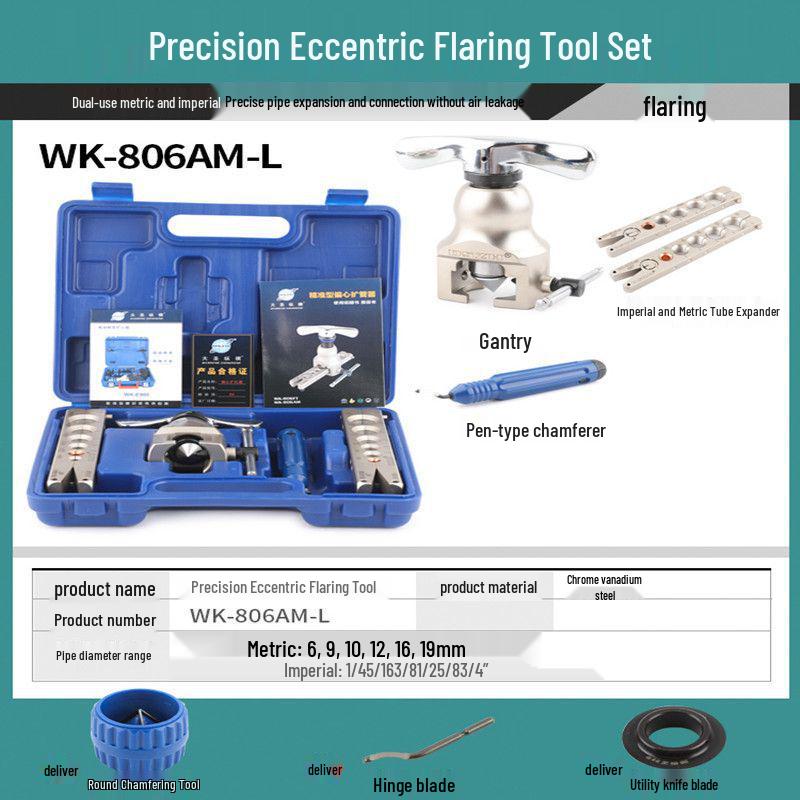 Great Sage WK-806FT Precision Eccentric Pliers & Copper Pipe Expander - Flaring Tool for AC & Refrigeration