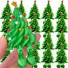 1-10pcs Colorful Christmas Tree Ornaments 3D Printed Joint Movable Shaped Gifts Cute Xmas Tree Desktop Decoration Supplies