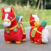 Chinese Style Plush Horse Plush Doll PP Cotton Chinese Stuffed Horse Doll  Festive Decor