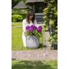 CAPI EUROPE Jardiniere NATURE RIB - 35x34 Cm - Ivoire