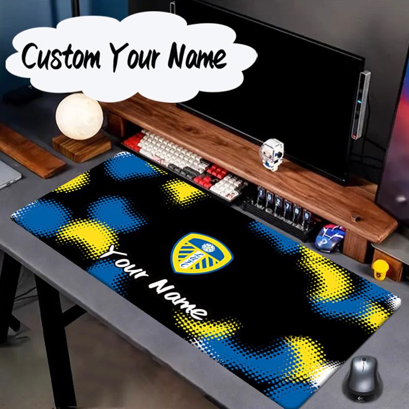Custom Name Mouse pad Leeds United Crest Legacy Mouse pad, Gaming Mouse Pad, keyboard pad, Desk Decor for computer notebook Fan Birthday Gift
