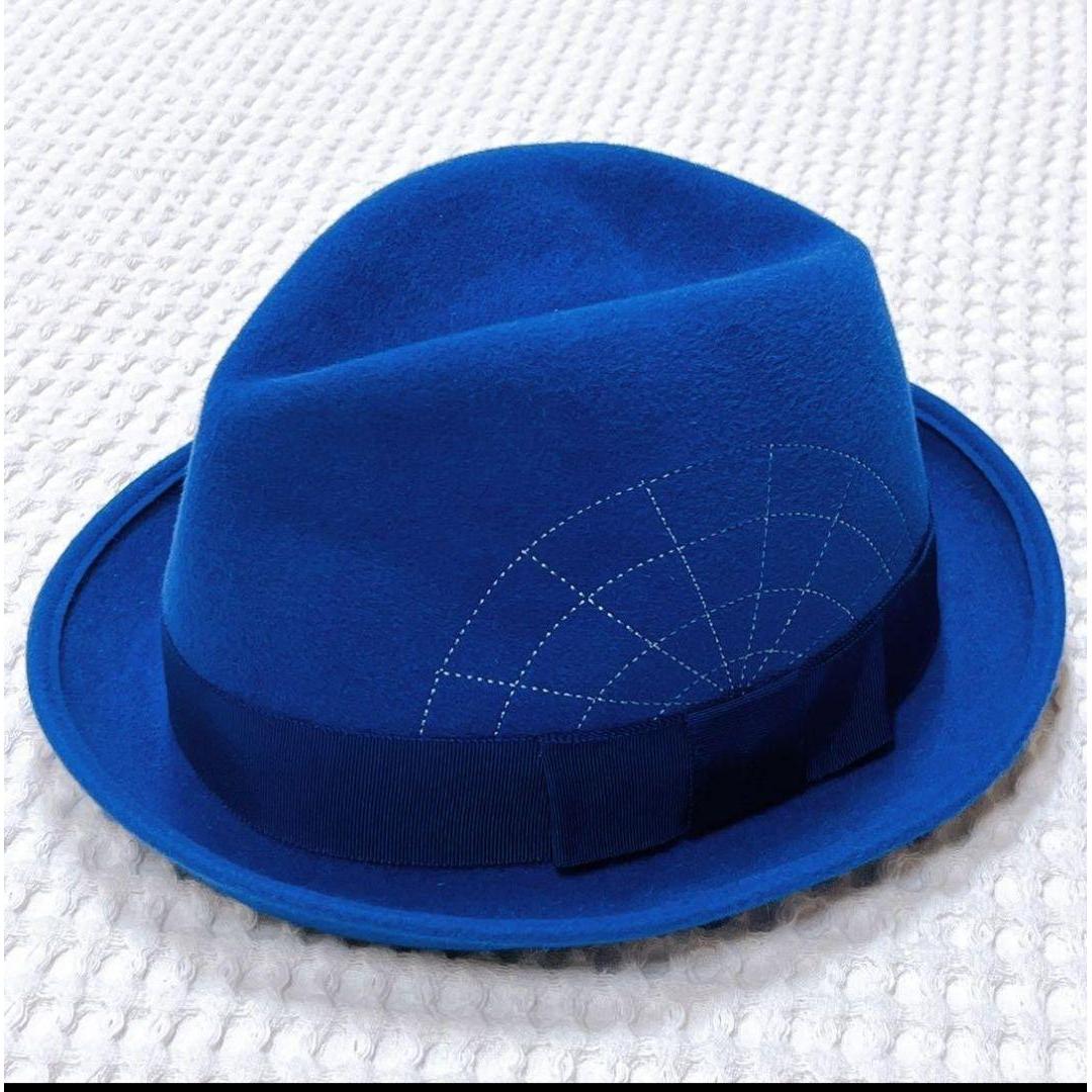 Used NEIGHBORHOOD Rabbit Fur Wool Hat Blue L
