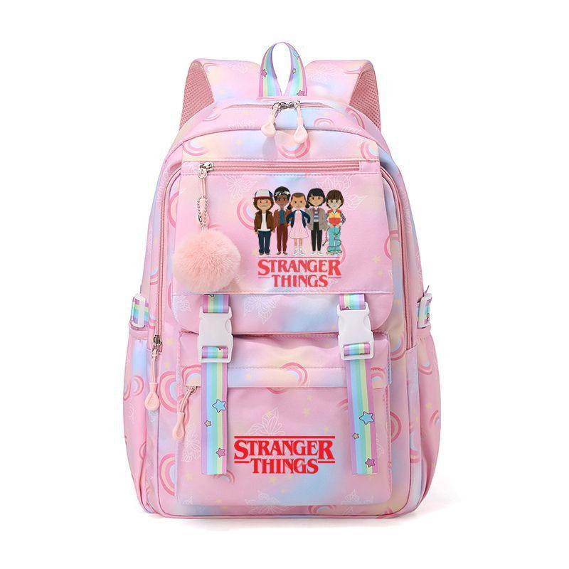 Strangerthings Stranger Things School Bag Elementary School Cartoon Large Capacity Burden Reduction Backpack