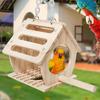 Bird House For Outside Birdhouse Nest Outdoor Bird Box Wood Bird Nests Hangings Birdhouse Breeding Box Bird Cage For Balcony