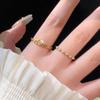 Exquisite Niche Design Stackable Zircon Ring for Women: Versatile, Slimming, Whitening Open Index Finger Ring 2025 Edition