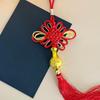 Chinese Knot Red Pendant with Tassel - Decorative Lantern Hanging Ornament for Living Room