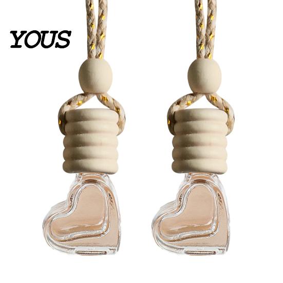 Indoor Aromatic Hanging Decor Car Perfume Bottle Pendant, Creative Air Freshener Diffuser Essential Oil for Vehicle, Portable Holder, Interior