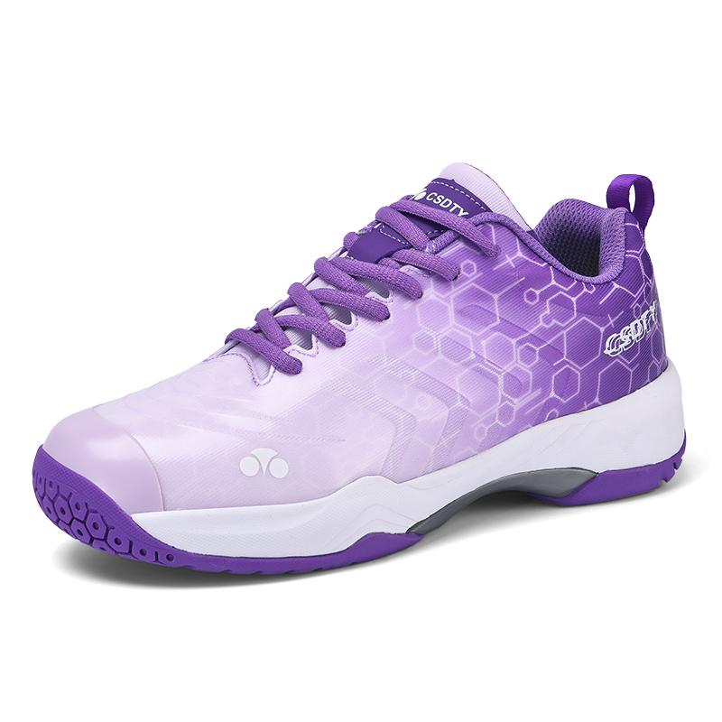Professional Tennis Shoes Unisex Fashion Design Purple Badminton Sneakers For Women Lightweight Original Brand Sports Shoes Men