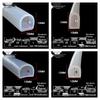 D-shaped High-Temperature Silicone Seal, Semi-Circular Hollow Strip, Self-Adhesive Solid, Odorless Transparent.