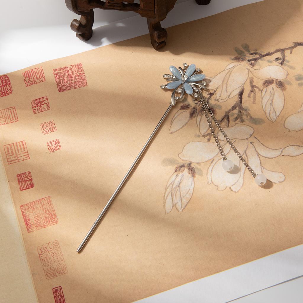 Antique Hair Accessories Women'S High-End Pearl Pendant, Fringed Hair Hairpin, New Chinese-Style Hanfu Hairpin, Retro Cheongsam Headdress.