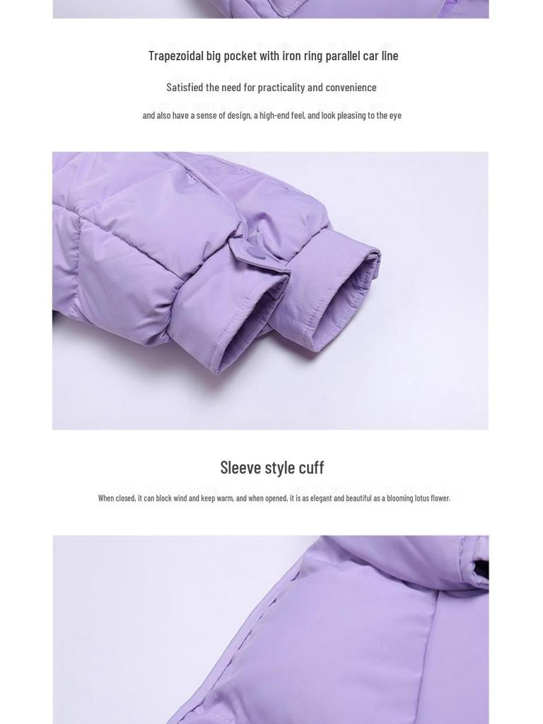 Women's Korean Style Loose Short Down Jacket - Thickened Cotton Coat for Autumn/Winter 2023