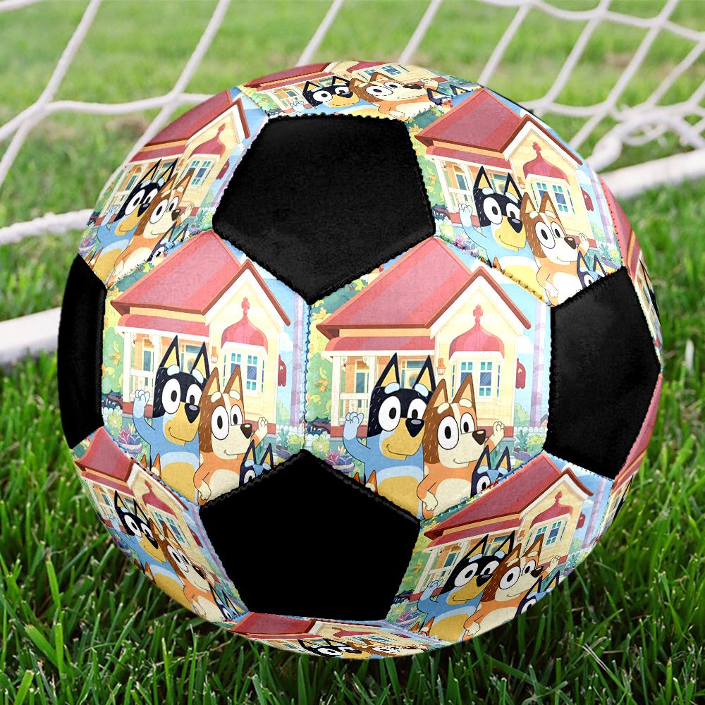 Bluey Theme Size 5 Soccer Ball, Suitable for Both Indoor and Outdoor Matches, a Gift Suitable for Everyone.