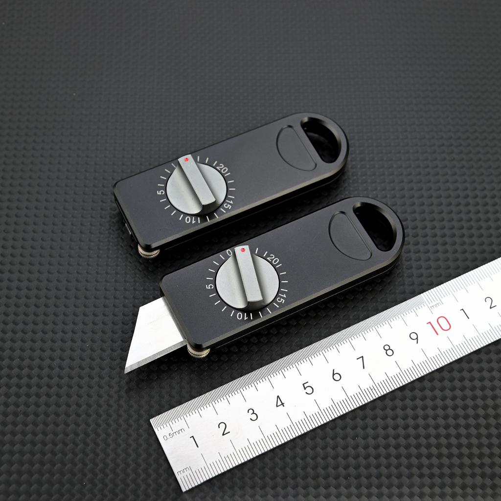 Innovative Aluminum Alloy Utility Knife With A Back Clip Sharp Pocket Knife Paper Cutter EDC Portable Survival Tool SK5 Blade