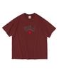 CARGOBROS FOR WOMAN Usa Mini Heart Graphic Short Sleeve T-Shirt (Wine)