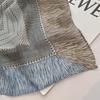 Japanese Style Checkered Linen Cotton Shawl Scarf for Women, 130x130cm - Warm Retro Literary Design