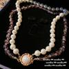Mermaid Queen, Glacier Bus Pearl Necklace, Tahiti, Baroque Irregular, Pear-Shaped Bead Necklace
