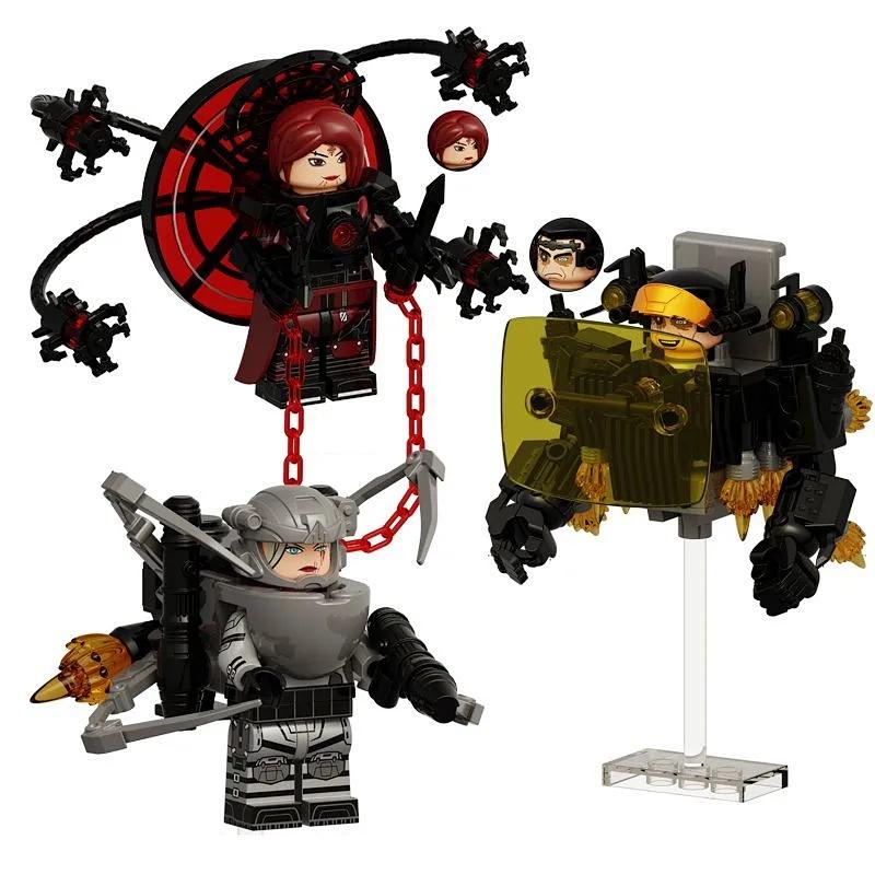 Collection of Toilet Man Building Block Toys