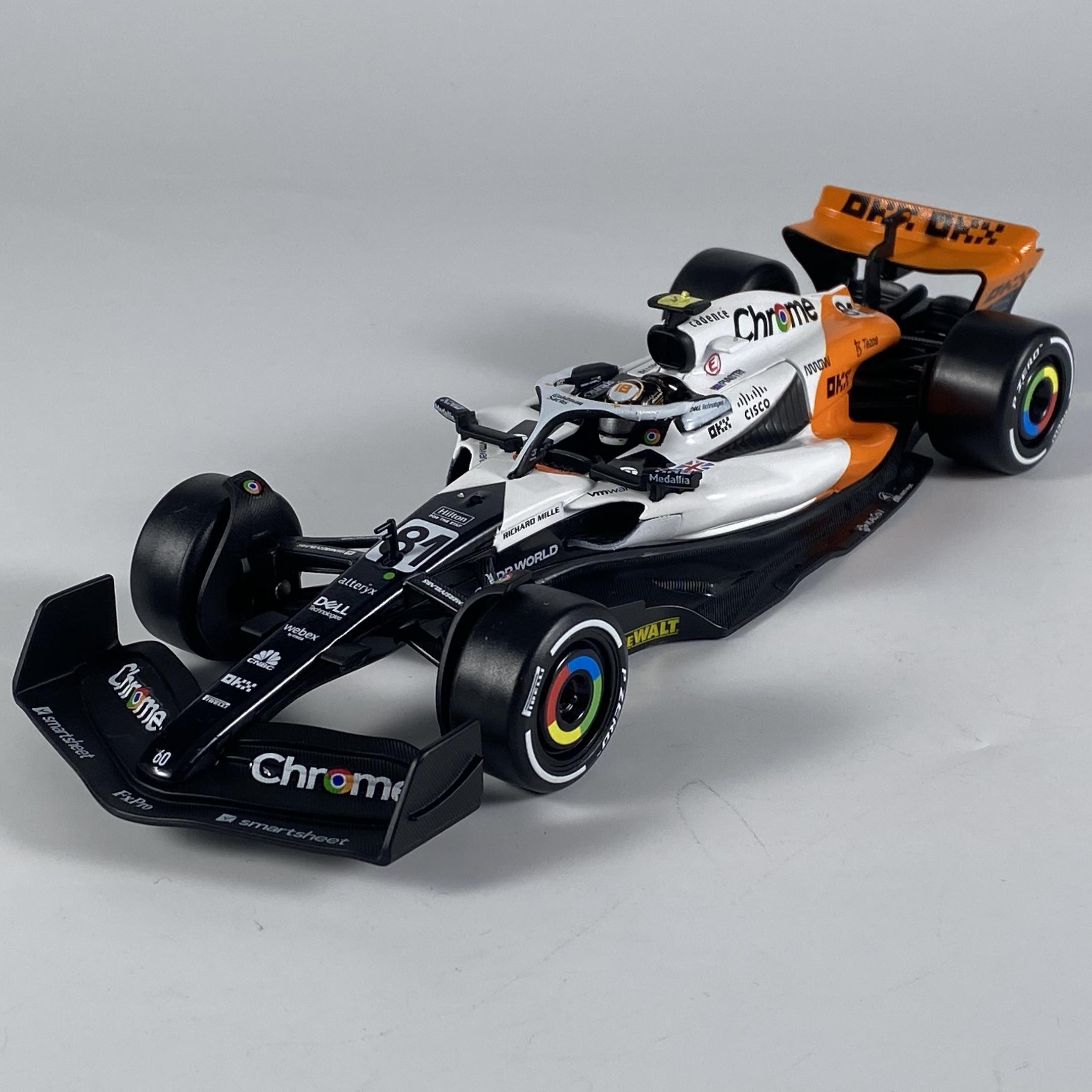 

1:24 Mclaren MCL60 2023 4# Lando Norris P2 British GP F1 #81 Oscar Piastri Alloy Diecast Model Car Trendy Toy Collect Ornaments