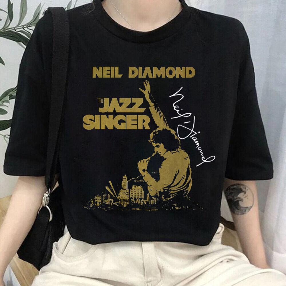 

New Rare NEIL DIAMOND SHIRT THE JAZZ SINGER Cotton Unisex All Size Shirt AN265 Unisex T-Shirt S
